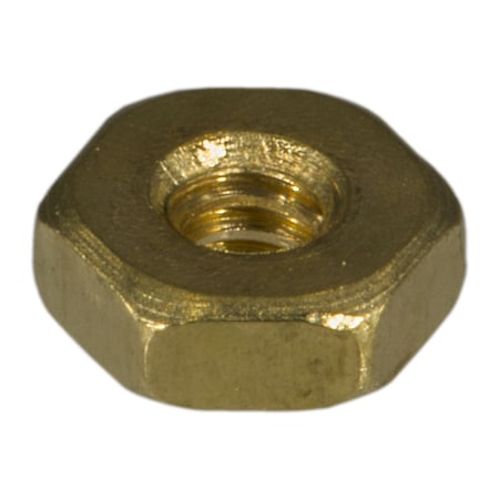 Midwest Fastener Machine Screw Nut, #4-40, Brass, 80 PK 68325